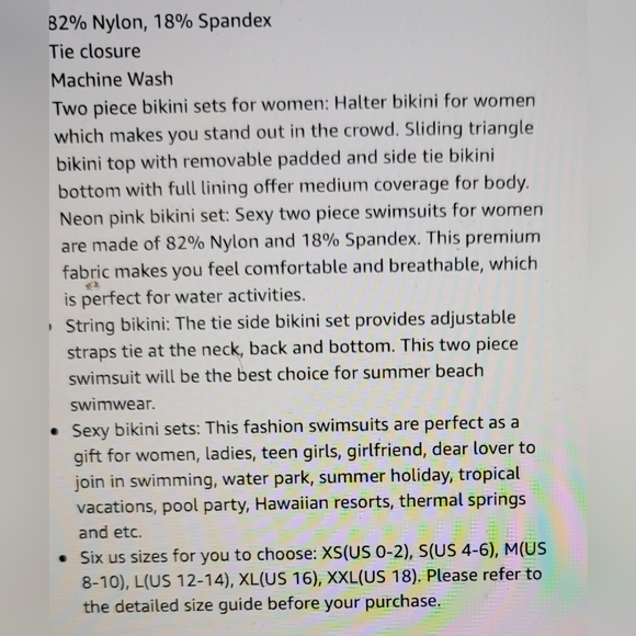 NWT BOOTIE LIFT LIGHTLY PADDED TIE STRING SEXY ITSY BITSY BIKINI SET SWIM - Picture 7 of 10